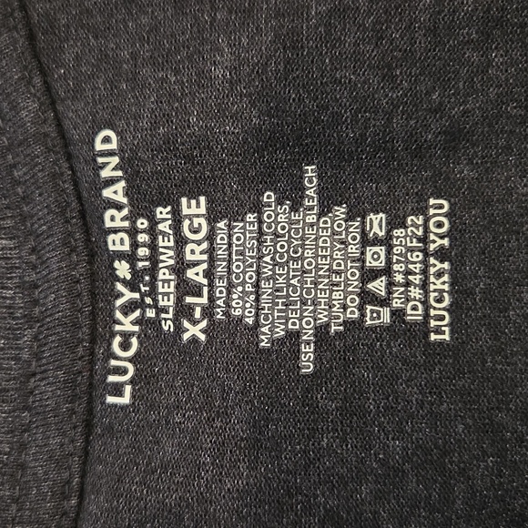Lucky Brand XL Mens Pajama Set - Picture 2 of 3